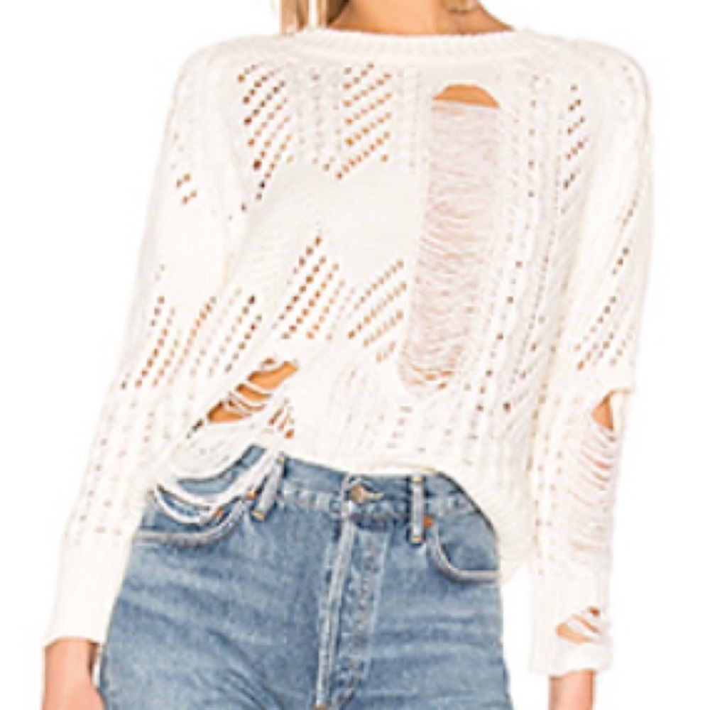 By The Way Distressed Sweater